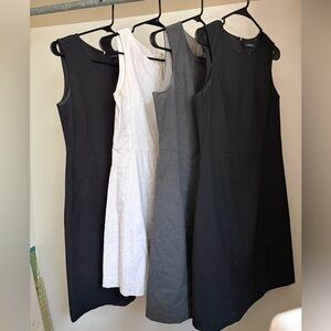 Lands End Sheath/Shell Dresses Set of 4